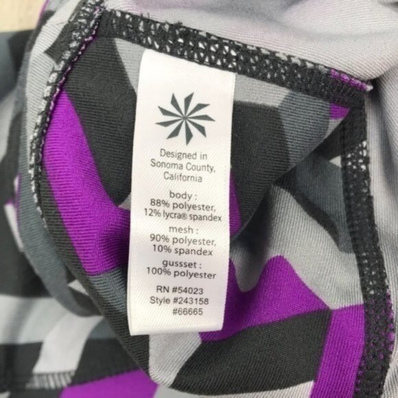Athleta Crop Multicolor Pants Size XS - Picture 9 of 9